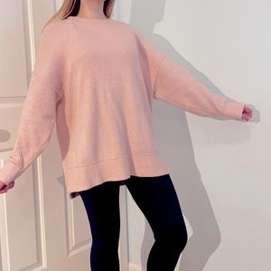 Aerie Baby Pink Cozy Lounge Sweater